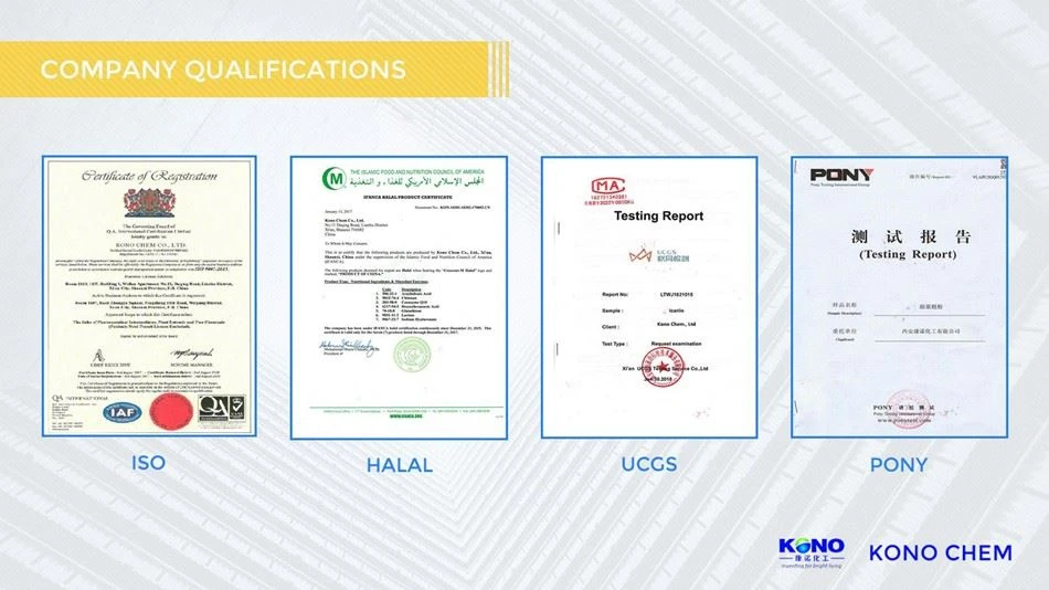 Certificate of Broccoli powder